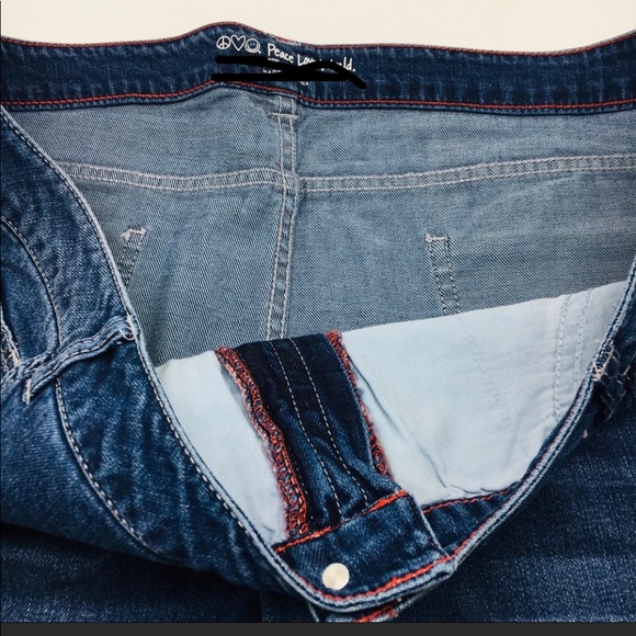 Peace Love World Denim Sandal Jeans Plus Frayed 16 - Picture 13 of 14